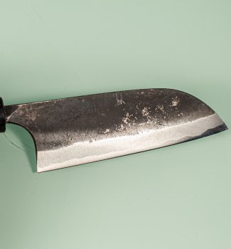 Onihiro Shirogami 1 Kurouchi Ko-Wa-Santoku 120mm