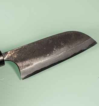 Onihiro Shirogami 1 Kurouchi Ko-Wa-Santoku 120mm