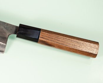 Hatsukokoro Kurogane Blue2 Kurouchi Wa-Bunka 170mm Teak