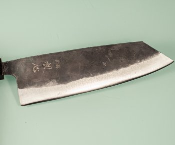 Hatsukokoro Kurogane Blue2 Kurouchi Wa-Bunka 170mm Teak