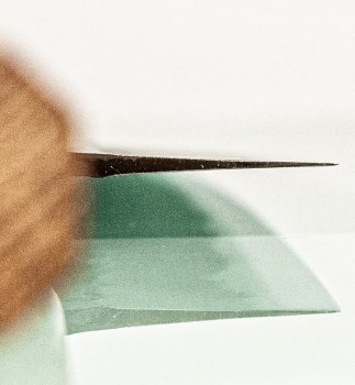 Hatsukokoro Shikkoku Blue2 Kurouchi Wa-Santoku 165mm Teak