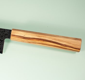 Hatsukokoro Ryuhyo Migaki SG2 Damascus Wa-Gyuto 215mm Olive