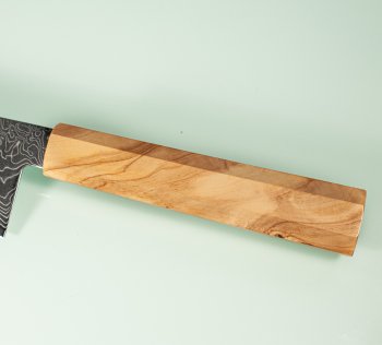 Hatsukokoro Ryuhyo Migaki SG2 Damascus Wa-Gyuto 245mm Olive