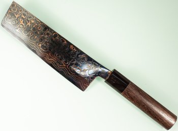 Tsukasa Hinoura VS2 Colour Damascus Nakiri 165mm