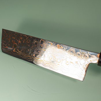 Tsukasa Hinoura VS2 Colour Damascus Nakiri 165mm