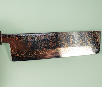 Tsukasa Hinoura VS2 Colour Damascus Nakiri 165mm