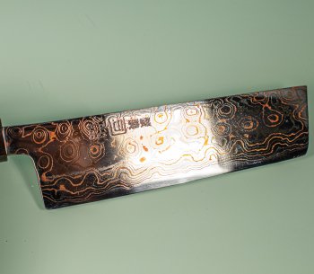 Tsukasa Hinoura VS2 Colour Damascus Nakiri 165mm