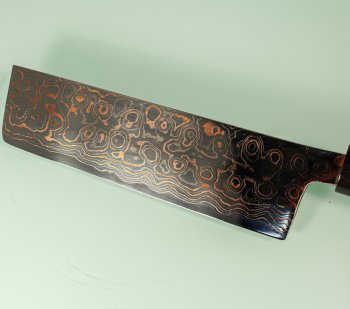 Tsukasa Hinoura VS2 Colour Damascus Nakiri 165mm