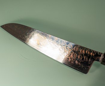Tsukasa Hinoura VS2 Colour Damascus Gyuto 220mm