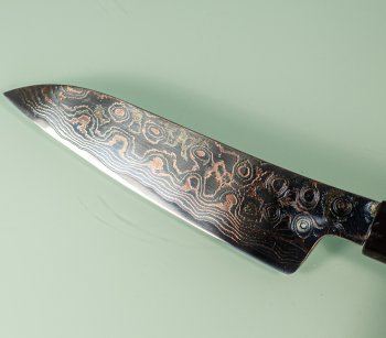 Tsukasa Hinoura VS2 Colour Damascus Petty 135mm