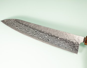 Tsunehisa 440C Dama Washiji Wa-Gyuto 245mm Oak