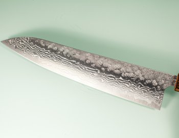 Tsunehisa 440C Dama Washiji Wa-Gyuto 245mm Oak