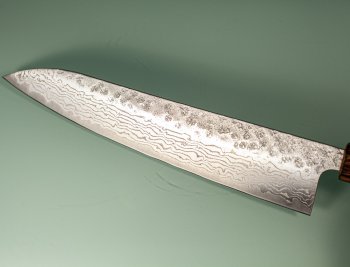 Tsunehisa 440C Dama Washiji Wa-Gyuto 245mm Oak