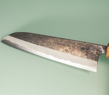 Kanta Okada AO2 Kurouchi Wa-Santoku 185mm