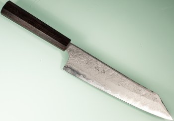 Hatsukokoro X Nigara Ryusui Aogami 2 Nashiji Damascus Wa-Kiritsuke 230mm Mono Ebony