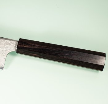 Hatsukokoro X Nigara Ryusui Aogami 2 Nashiji Damascus Wa-Kiritsuke 230mm Mono Ebony