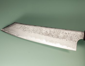 Hatsukokoro X Nigara Ryusui Aogami 2 Nashiji Damascus Wa-Kiritsuke 230mm Mono Ebony