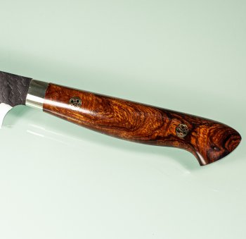 Nigara R2 Kurouchi Tsuchime Petty 140mm Ironwood