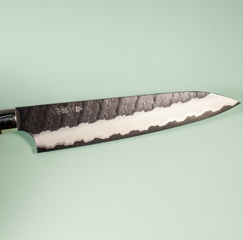 Nigara R2 Kurouchi Tsuchime Petty 140mm Ironwood