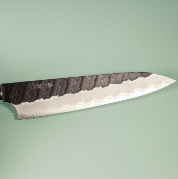 Nigara R2 Kurouchi Tsuchime Petty 140mm Ironwood