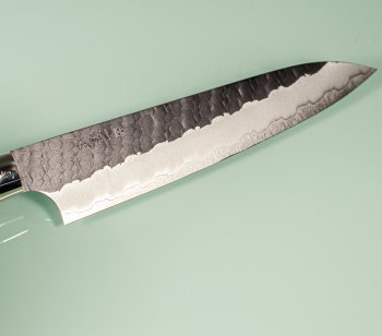 Nigara R2 Kurouchi Tsuchime Petty 140mm Ironwood
