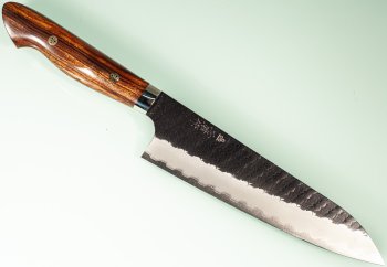 Nigara R2 Kurouchi Tsuchime Gyuto 200mm Ironwood