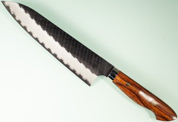 Nigara R2 Kurouchi Tsuchime Gyuto 200mm Ironwood