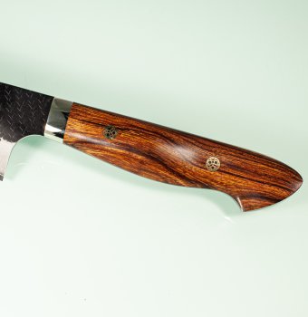 Nigara R2 Kurouchi Tsuchime Gyuto 200mm Ironwood