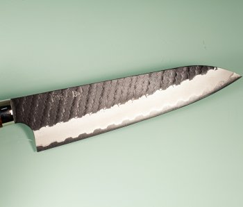 Nigara R2 Kurouchi Tsuchime Gyuto 200mm Ironwood