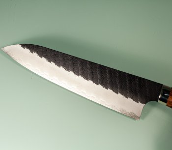 Nigara R2 Kurouchi Tsuchime Gyuto 200mm Ironwood