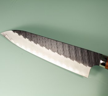 Nigara R2 Kurouchi Tsuchime Gyuto 200mm Ironwood
