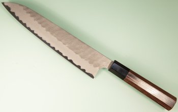 Nigara AS Satin Tsuchime Wa-Gyuto 260mm Wenge/Buffalo