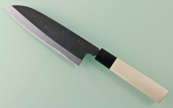 Blue 2 Black Santoku 180mm helles Bffelhorn V1