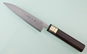 Moritaka Aogami Supreme Damascus Petit 130mm octagonal