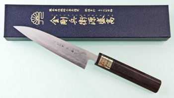 Moritaka Aogami Supreme Damascus Petit 130mm octagonal