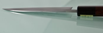 Moritaka Aogami Supreme Damascus Santoku 130mm octagonal