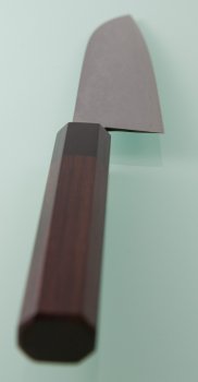 Moritaka Aogami Supreme Damascus Santoku 150mm octagonal