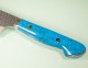 Nigara R2 Satin Tsuchime Kiritsuke 200mm Trkisblau