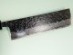 Tsunehisa AUS10 Tsuchime Damascus Wa-Nakiri 165mm grau stabilisiert/Bffelhorn