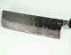 Tsunehisa AUS10 Tsuchime Damascus Wa-Nakiri 165mm grau stabilisiert/Bffelhorn