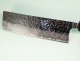 Tsunehisa AUS10 Tsuchime Damascus Wa-Nakiri 165mm grau stabilisiert/Bffelhorn