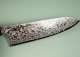 Hatsukokoro Ginga ATS-34 Nickel Damascus Wa-Santoku 185mm Wenge