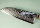 Tsunehisa SLD Damascus polished Wa-Santoku 170mm RWO