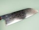 Shu Matsubara ZDP-189 polished Damascus Wa-Santoku 185mm