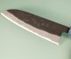 Shiro Kamo black AS Wa-Santoku 170mm blau stabilisiert