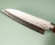 Masutani VG-10 Damast Tsuchime Ko-Santoku 130mm brown