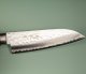 Masutani VG-10 Damast Tsuchime Ko-Santoku 130mm brown