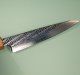 Tsunehisa AUS10 Nawame Damascus Wa-Petty 135mm burnt Oak