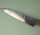 Tsunehisa AUS10 Nawame Damascus Wa-Petty 135mm burnt Oak