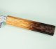Tsunehisa AUS10 Nawame Damascus Wa-Sujihiki 245mm burnt Oak